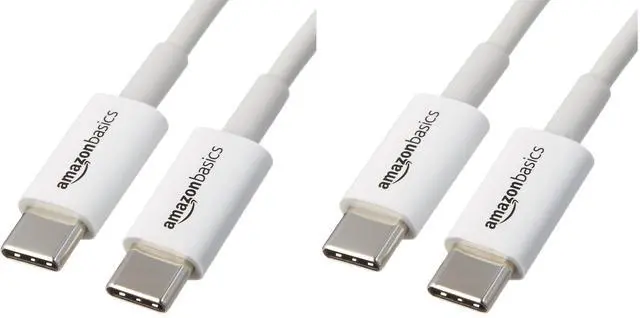 Alt view image 7 of 12 - USB-C to USB-C Cable, 6 Foot | 480Mbps Speed | USB-IF Certified | White | Pack of 2