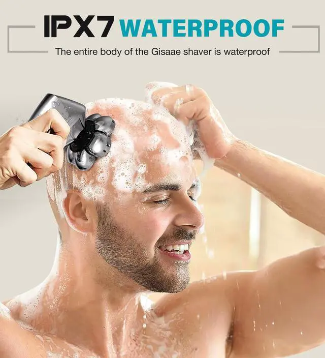 Alt view image 14 of 14 - Head Shavers for Bald Men, Upgraded 7D Electric Razor, Cordless Rechargeable, Ipx7 100% Waterproof, Dry & Wet Bald Head Shaver, Beard Grooming Kit with Led Display