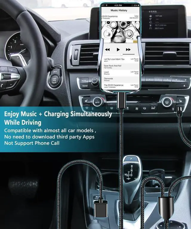 Alt view image 12 of 14 - USB C to 3.5mm Aux Audio Cable, 2 in 1 USB C to 3.5mm Car Stereo Aux Headset Jack Cable with PD 18W USB C Charging Compatible with iPhone 17/16/16e/15 Plus/Pro Max/Air, Galaxy S25/S24/S23, Pixel 9/8