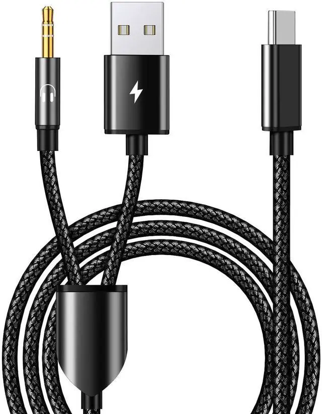 Alt view image 8 of 14 - USB C to 3.5mm Aux Audio Cable, 2 in 1 USB C to 3.5mm Car Stereo Aux Headset Jack Cable with PD 18W USB C Charging Compatible with iPhone 17/16/16e/15 Plus/Pro Max/Air, Galaxy S25/S24/S23, Pixel 9/8