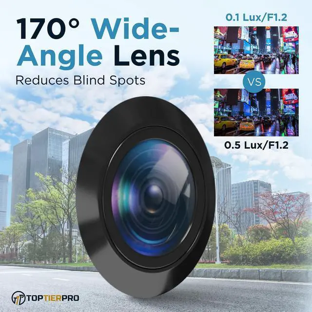 Alt view image 13 of 14 - Backup Camera for Car AHD 3-in-1 Night Vision Reverse Camera for Cars & Trucks, Waterproof Front View/Rear View Camera, Universal Back up Camera for RV, SUV, Pickup