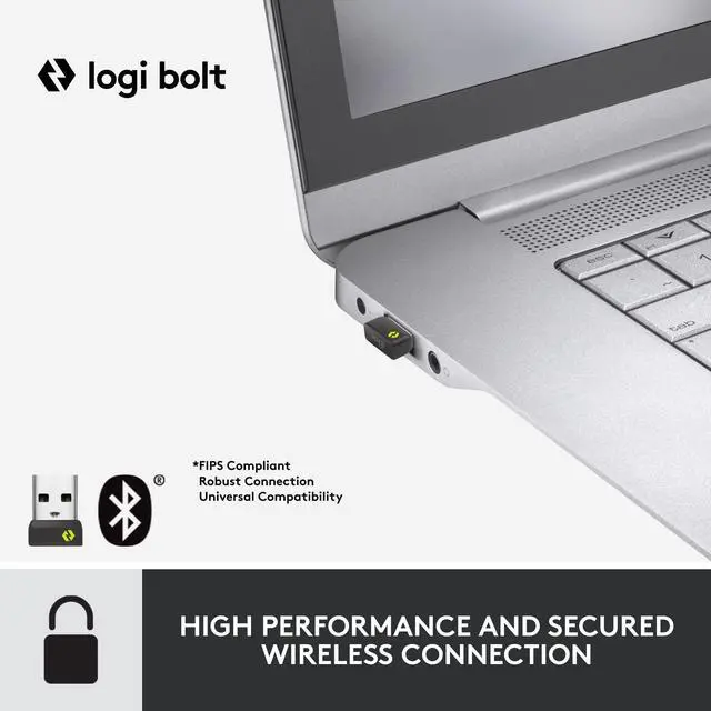Alt view image 10 of 14 - Signature MK650 Combo for Business, Wireless Mouse and Keyboard, Logi Bolt, Bluetooth, SmartWheel, Globally Certified, Windows/Mac/Chrome/Linux - Graphite