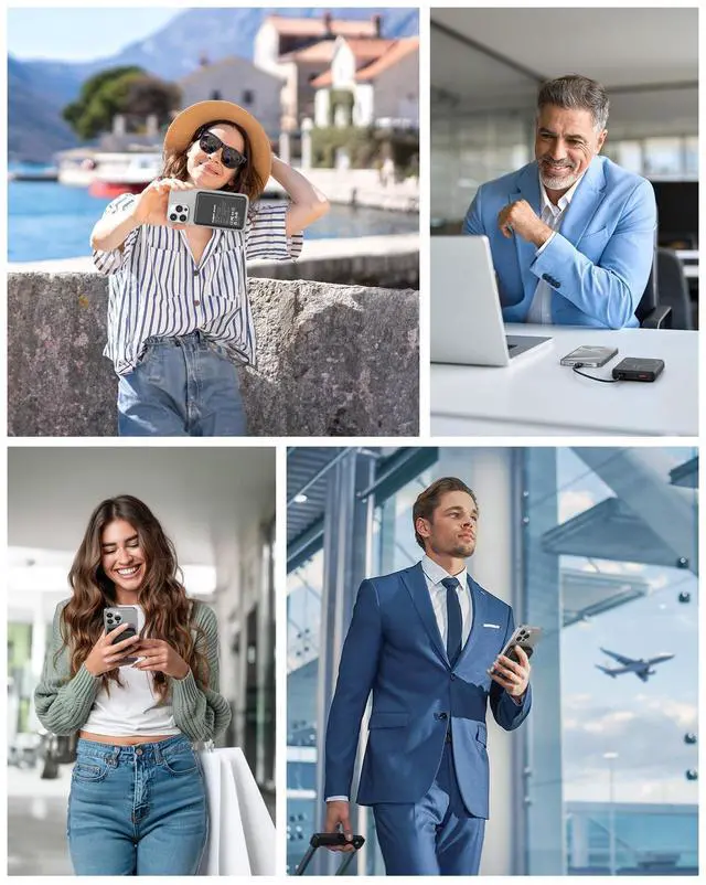 Alt view image 14 of 14 - for Magsafe Battery Pack, 12000mAh Magnetic Portable Charger Power Bank PD 22.5W Fast Charging, USB C in & Out Wireless Battery Pack Phone Charger for iPhone 16/15/14/13/12 All Series