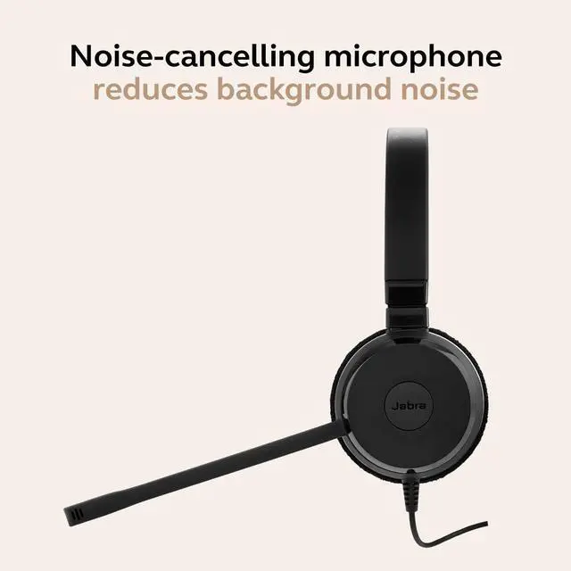 Alt view image 14 of 14 - Evolve 30 II Wired Dual-Ear Headset with Mic for Work - 3.5mm Jack or USB-A/USB-C Connectivity, Computer Headset with Noise-Cancelling Microphone, Microsoft Teams Certified, Call Control Black