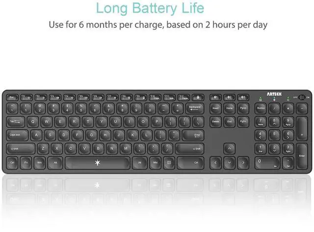 Alt view image 11 of 14 - Universal Backlit 7-Colors & Adjustable Brightness Multi-Device Full Size Wireless Bluetooth Keyboard for Windows, iOS, iPad OS, Android, Computer Desktop Laptop Surface Tablet Smartphone