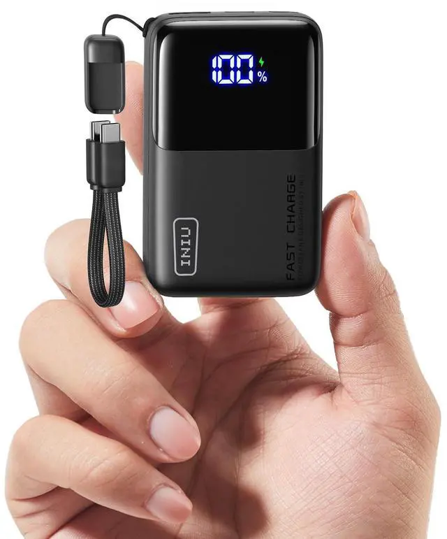 Alt view image 8 of 14 - Mini Portable Charger, Small 45W PD Power Bank, 10000mAh USB C in&Out Fast Charging Pocket Size Battery Pack, Travel Essentials Powerbank for iPhone 17 16 15 14 Pro Air, Xiaomi, Samsung S24 etc