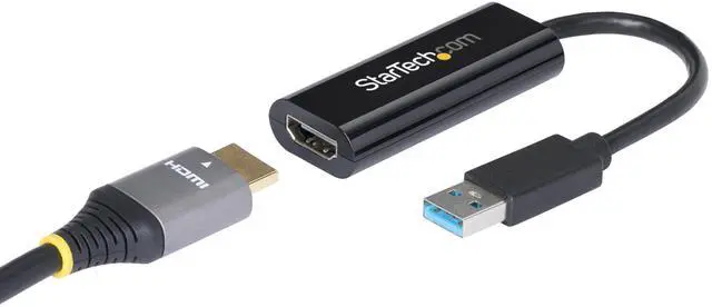 Alt view image 8 of 14 - USB 3.0 to HDMI Adapter, USB-A to HDMI Display Converter, 1080P 60Hz Full HD Video Graphics Adapter, Driver Required, USB Monitor Extender for Windows PC (USB32HDES)