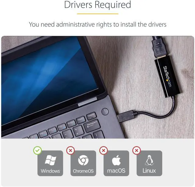 Alt view image 11 of 14 - USB 3.0 to HDMI Adapter, USB-A to HDMI Display Converter, 1080P 60Hz Full HD Video Graphics Adapter, Driver Required, USB Monitor Extender for Windows PC (USB32HDES)