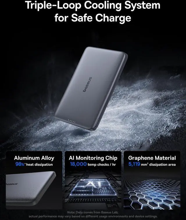 Alt view image 10 of 14 - Portable Charger, Qi2 15W 0.5" Ultra Slim 10000mAh Wireless Power Bank, 27W Fast Charging Magnetic Battery Pack with USB-C for iPhone 17 Pro Max/17 Pro/Air/16/15/14/13/12