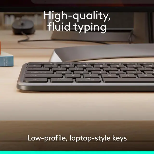 Alt view image 10 of 14 - Signature Slim Wired K620 for Business, Full-Size Keyboard, USB-C Plug-and-Play, Laptop-Style, Scissor Keys, Windows/Mac/Chrome/PC/laptops - Graphite