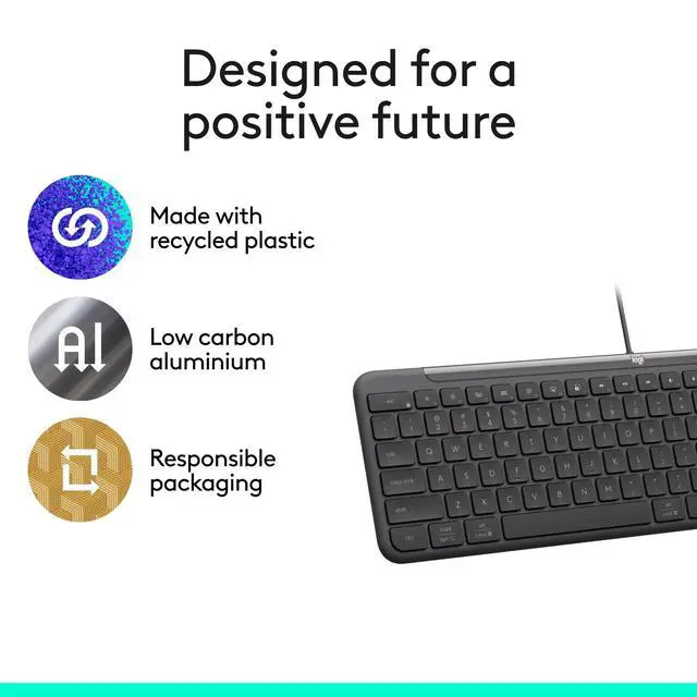 Alt view image 14 of 14 - Signature Slim Wired K620 for Business, Full-Size Keyboard, USB-C Plug-and-Play, Laptop-Style, Scissor Keys, Windows/Mac/Chrome/PC/laptops - Graphite