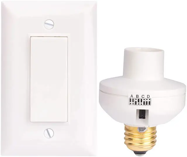 Alt view image 8 of 14 - Wireless Remote Control Light Switch and Socket Cap to Turn Lamps and Pull Chain Fixtures On and Off