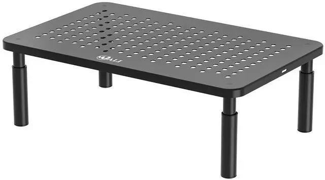 Alt view image 8 of 14 - Computer Monitor Stand for Desk, Adjustable Laptop Riser, Desk Monitor Stand Underneath Storage for Office, Home, School Supplies (STT003), 1 Pack, Black