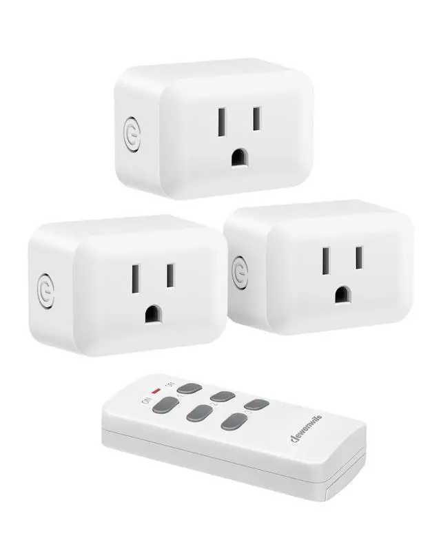 Alt view image 8 of 14 - Wireless Outlet, Programmable and Expandable Electrical Outlet Switch, Wireless Remote Light Switch, 100FT Range, 1 Remote and 3 Outlets