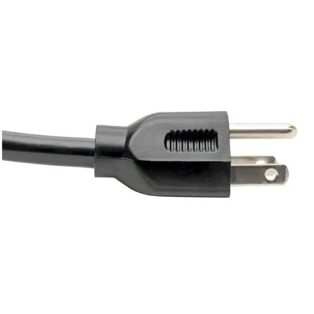Alt view image 9 of 10 - Series 15 Amp Standard 10ft Computer Power Cord for PC, Monitor, Laptop & More | UL Listed, Heavy Duty 14 AWG, 5-15P to IEC C13, Replacement 3 Prong AC Power Cable (P007-010)