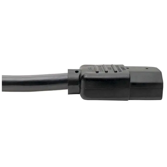 Alt view image 10 of 10 - Series 15 Amp Standard 10ft Computer Power Cord for PC, Monitor, Laptop & More | UL Listed, Heavy Duty 14 AWG, 5-15P to IEC C13, Replacement 3 Prong AC Power Cable (P007-010)
