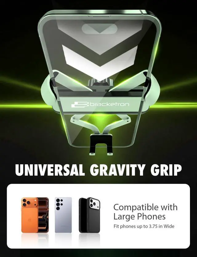 Alt view image 8 of 12 - AutoGrip Low-Profile Dash Mount- Phone Mount for Car with TemperBond Suction, One-Handed Operation Universal Cell Phone Holder Car Dashboard, Clear View Design