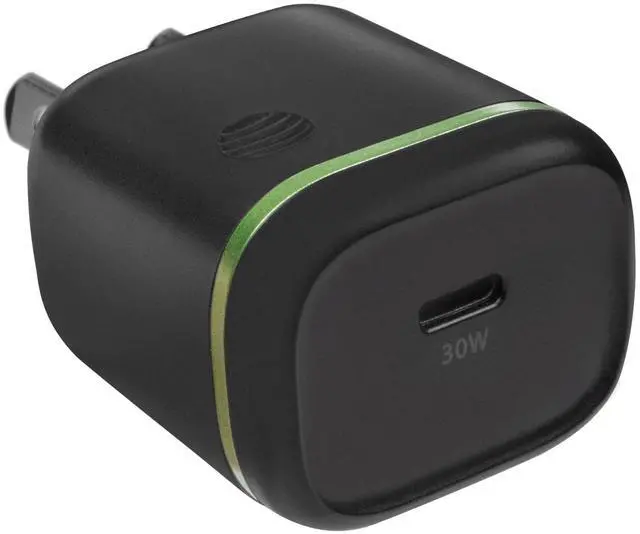 Alt view image 8 of 14 - USB-C Wall Charger 30W Fast Charging Power Adapter Foldable Prongs, Compact Travel Charger Compatible with iPhone 15, iPad, Samsung Galaxy, Pixel (Black)