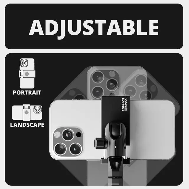 Alt view image 14 of 14 - Black Motorcycle ALL METAL Phone Mount - 20MAXX Spring Cradle | BC3 Universal Clamp Fits 7/8" to 1-1/4" Handlebars | Aluminum | Compatible with iPhones, Galaxy Devices, More | Short Reach Arm