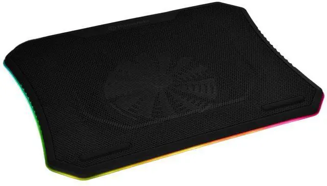 Alt view image 7 of 12 - Massive 20 RGB Steel Mesh Panel Single 200mm Fan 10"19" Laptop Notebook Cooling Pad CLN014PL20SWA