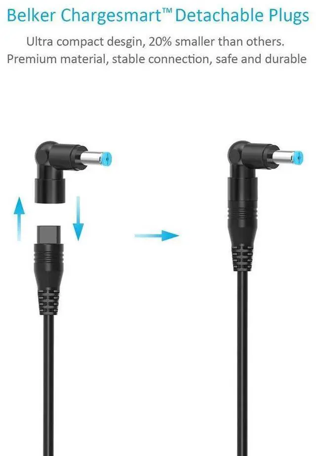Alt view image 9 of 14 - 90W Universal AC Adapter Laptop Charger Replacement for Dell HP Acer Asus Lenovo IBM Toshiba Samsung Sony Fujitsu Notebook Ultrabook Chromebook Power Supply Cord