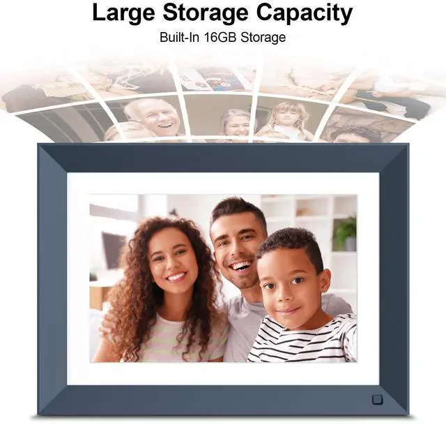 Alt view image 12 of 12 - 10.1-inch Digital Picture Frame WiFi-Photo-Frame - 16GB Smart Frame, IPS Touch Screen, Auto-Rotate, Slideshow, Load Photo Video from Phone to Digital Frame Via App Email, Free Cloud, Gifts for Mom Dad