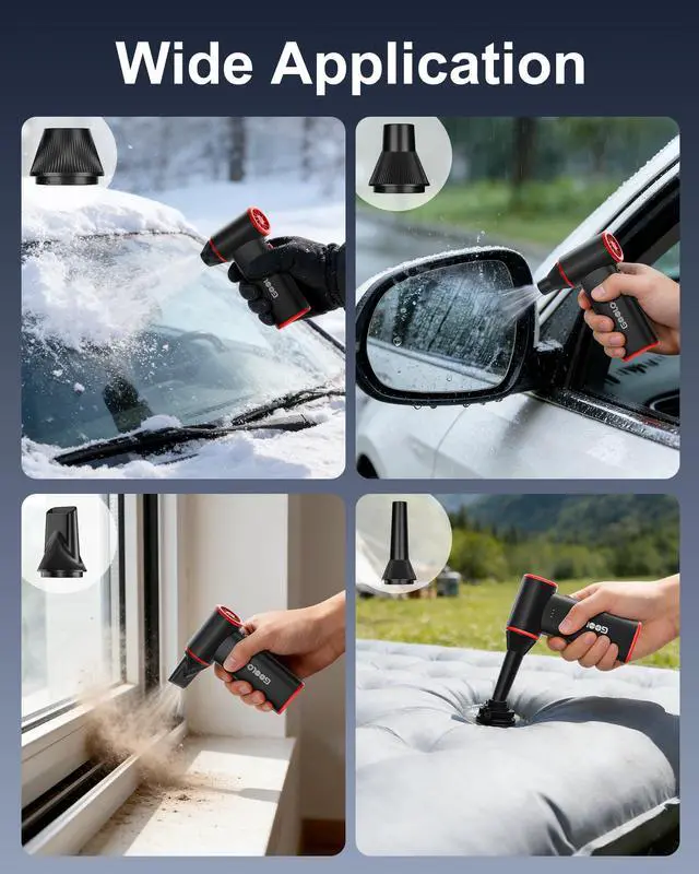 Alt view image 11 of 14 - F3 Compressed Air Duster, 150000RPM Duster for Cleaning, 3-Gear Rechargeable Electric Air Blower with Fast Charging, Cordless Mini Blower for PC, Computer, Car, Keyboard, Outdoor