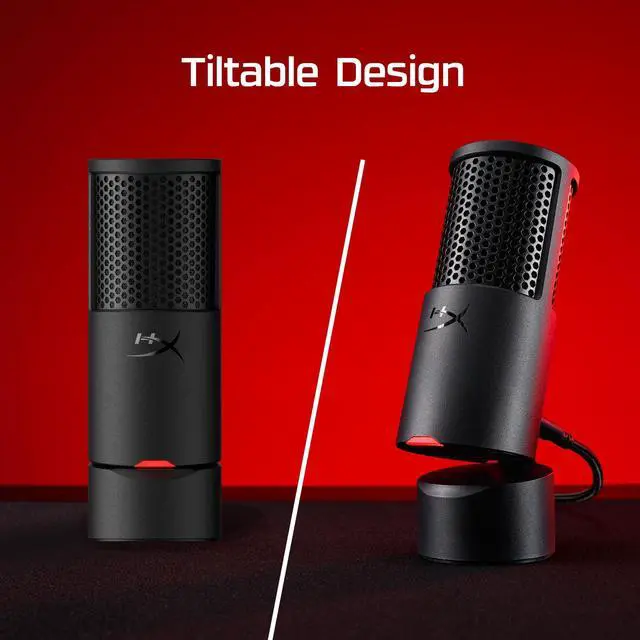 Alt view image 11 of 14 - SoloCast 2 Gaming USB Condenser Mic for PC, USB-C to USB-A, Built-in Pop Filter, Internal Shock Mount, Plug and Play, 24-bit / 96kHz, Compact Tiltable Stand Black