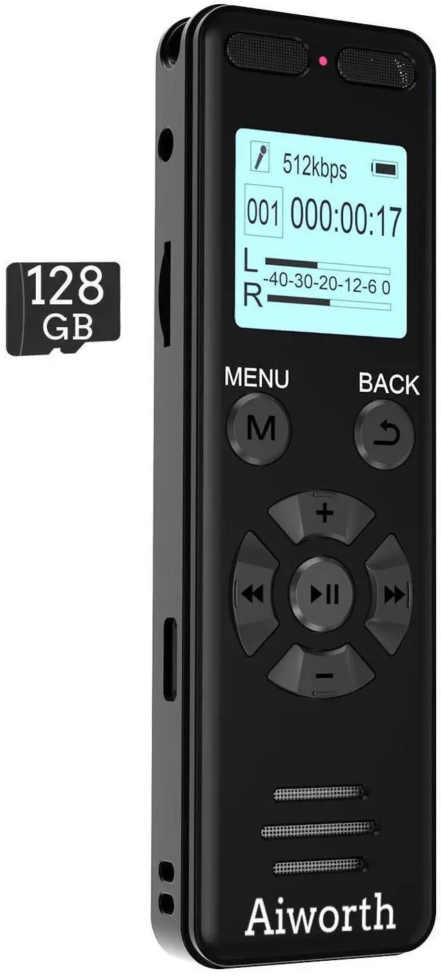 Alt view image 8 of 14 - 136GB Digital Voice Recorder Voice Recorder for Lectures Meetings - aiworth 9860 Hours Sound Audio Recorder Dictaphone Recording Device with Playback,MP3 Player,Password,Variable Speed.