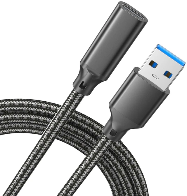 Main image of USB C Female to USB Male Adapter Cable 5FT/1.5M-10Gbps | USB A to USB C Extension, USB 3.2 GEN 2 OTG,3A Charging USBA to C Adapter Cord for USB 2.0/3.0 Laptop,PC,U Disk,Charger