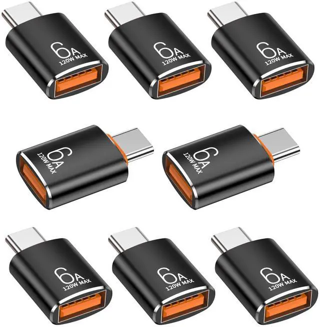 Main image of 8P 10Gbps/120W C to USB Adapter,USB C to USB 3.1 OTG Adapter,Black