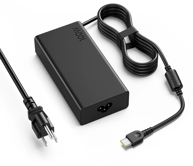 Main image of 100W USB C Charger for Lenovo ThinkPad X1 Carbon T14 T14s E14 Yoga 7i 9i, HP Spectre x360 Envy x360 EliteBook 840 - Slim Type C PD 100W Power Adapter