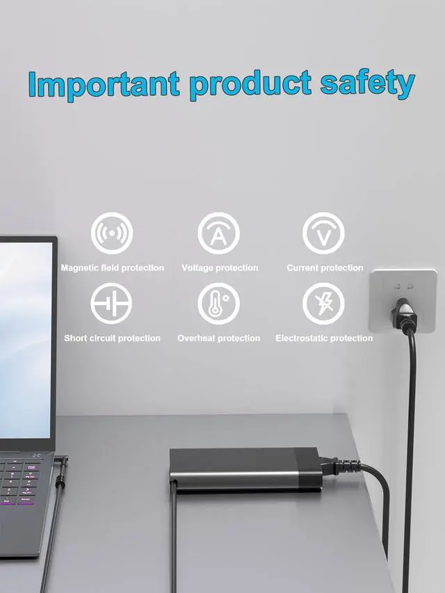 Alt view image 7 of 7 - 200W AC Charger Compatible with HP ZBook 15 15v 17 G3 G4 G5 G6 Power/Fury/Create/Firefly G7 G8 G9 G10 G11 ZBook Studio x360 G3 G4 G5 G6 G7 G8 G9 G10 G11 ZHAN 99 Elitebook 1050 Laptop