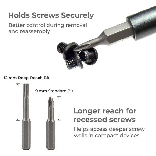 Alt view image 5 of 7 - PRO 48 Bit Precision Screwdriver Set for iPhone, Smartphone, MacBook, Laptop, Tablet, Camera, Switch, PS5, Xbox, Game Console & Controller Repair