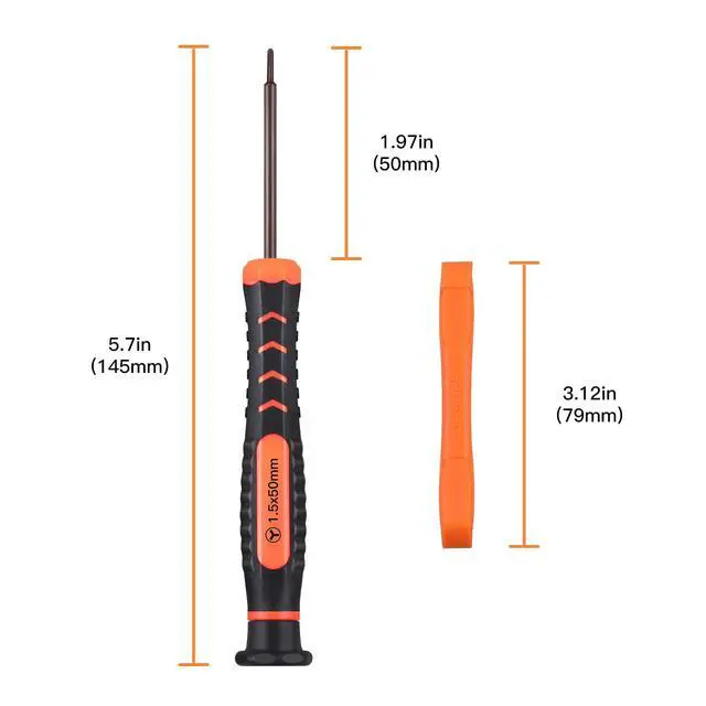 Alt view image 2 of 6 - Single Precision Screwdriver, Y00 Triwing, P5/T5/T6/T8/T9/T15 Torx Security, ith a Spudger, Tool for PS3/4/5, Switch, Laptop, Xbox, Mac, etc, to Repair, Clean, Replace Parts