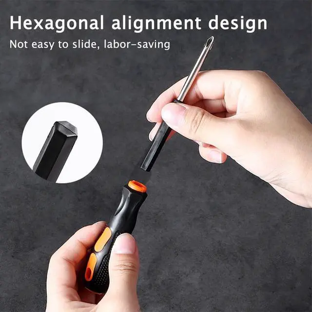 Alt view image 3 of 7 - 8 in 1 Screwdriver Set, Electrician Multifunctional Interchangeable Screwdrivers, Portable High-Strength Bits, Suitable for Outdoor and Daily Repair Tools