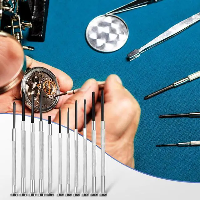 Alt view image 7 of 7 - 11PCS Mini Screwdriver Set,Small Screwdriver Set with 11 Different Size Flathead and Phillips Screwdrivers Repair for Watches,Computers,Toys and Jewelr