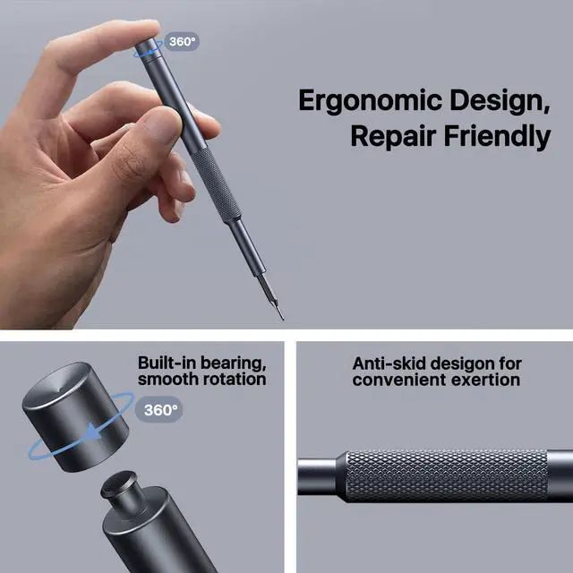 Alt view image 5 of 7 - Stocking Stuffers for Men Adults Him, 37in1 Small Precision Screwdriver Set, Christmas Gifts, Professional Magnetic Mini Repair Tool Kit for Computer, Watch, Laptop, Tiny Electronic