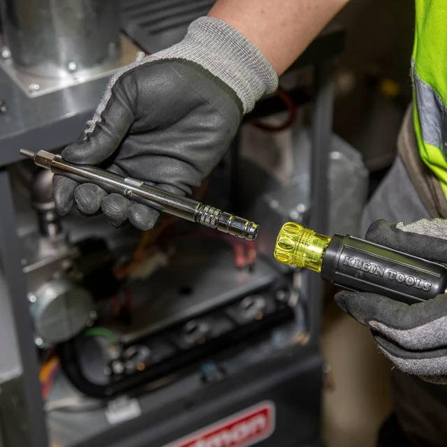 Alt view image 7 of 7 - 80049 HVAC Tool Kit with 3-in-1 Pocket Screwdriver, 8-in-1 Screwdriver / Nut Driver, and Digital Pocket Thermometer, 3 Piece