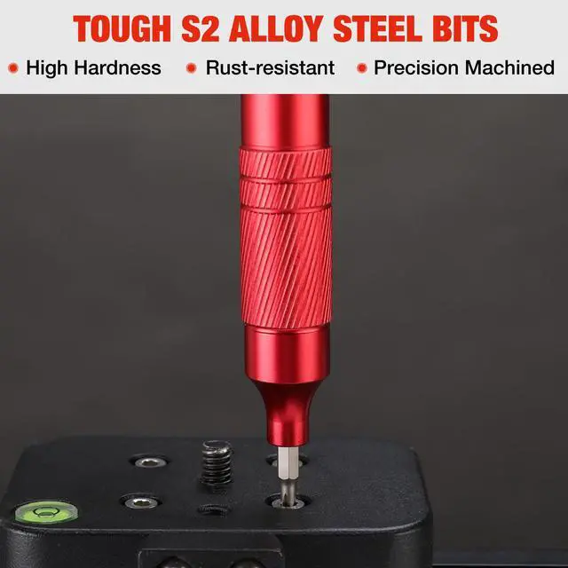 Alt view image 5 of 7 - 24 in 1 Multi Bit Mini Screwdriver Set Magnetic, Manual Pen Screwdrivers, Tough S2 Steel Small Screwdriver Bits for Eyeglass, Watch, Laptop, Phone, Jewelry and Electronic, Red