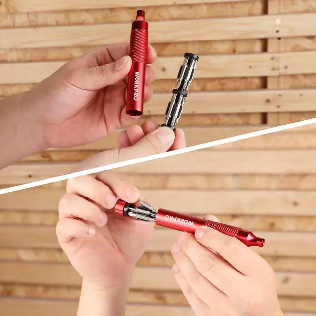 Alt view image 6 of 7 - 24 in 1 Multi Bit Mini Screwdriver Set Magnetic, Manual Pen Screwdrivers, Tough S2 Steel Small Screwdriver Bits for Eyeglass, Watch, Laptop, Phone, Jewelry and Electronic, Red