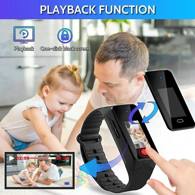 Alt view image 2 of 7 - 64GB Mini Video Cameras with Playback,1080P Portable Video Nanny Video Recorder Security Cameras