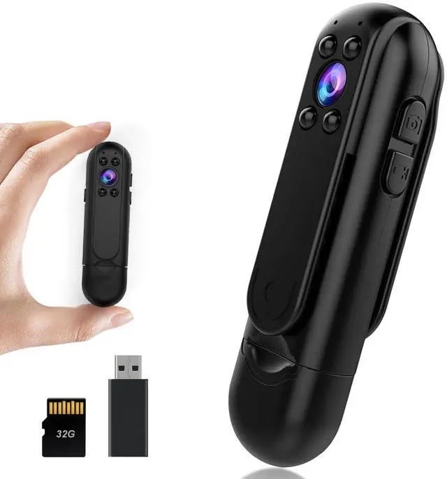 Main image of Mini Body Camera with Audio and Video Recording HD 1080P Body Cam, 32GB Wearable POV Camcorder for Civilians, Outdoor Sports