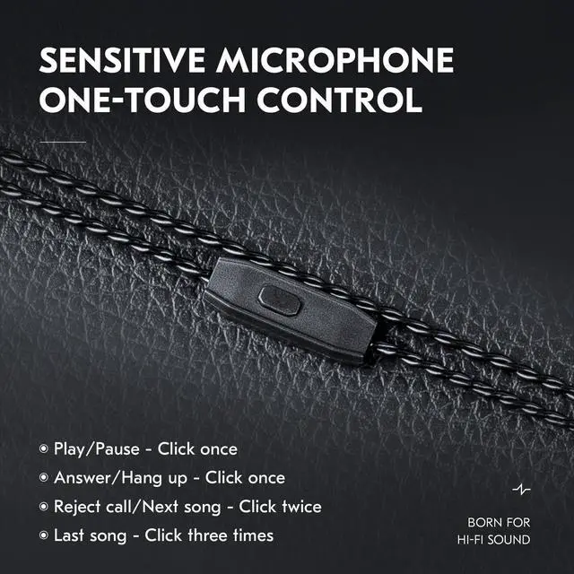 Alt view image 6 of 6 - EZ EAR 2M 2pin IEM Cable,2-Meter Long Earbud Cords with Silver-Plated Headphone Extension Cable Compatible with Moondrop CHU II,for Truthear Hexa/Zero/Pure,KZ ZST/ZST-X/AS10 (Black, 2PIN 3.5MM)