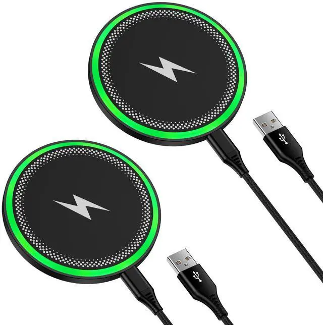 Main image of Wireless Charger Samsung Fast Charging Pad for Samsung Galaxy S26 S25 Ultra/S26+/Z Fold7 Flip7/S24FE/S23/S22,Google Pixel 10 Pro XL 9a,Moto G Stylus 5G,2Pack 15W Android Phone Wireless Charger Station