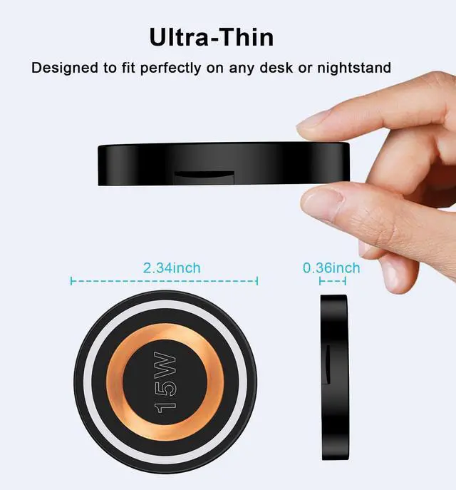 Alt view image 5 of 7 - Magsafe Charger Samsung Wireless Charger Fast Charging Pad Magnetic Charger for Android Samsung S25 Ultra S25 Plus S25 S24 S23 S22 S21 S20,Magnetic Charger Stand for iPhone 17 16 15 14 Pro Max Plus