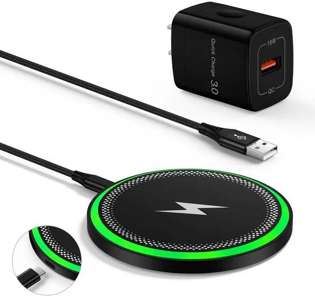 Main image of for Samsung Wireless Charger Pad for Galaxy S25 FE S25 Ultra S24FE S24 S23 S22 S21 Z Fold/Flip 7, 15W Fast Wireless Charging Station with 18W Adapter for iPhone 17 16 15 14 13,Google Pixel 10 9 Pro XL