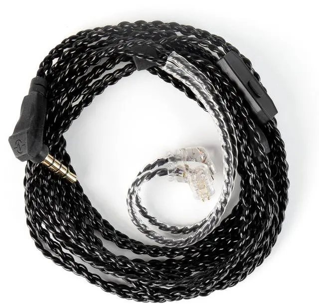 Main image of KZ ZS10 PRO 2M IEM Cable in Ear Monitor Cable for ZS10 PRO/ZS10 PRO X/EDX PRO/Castor/ZSN PRO/ZSN PRO X/ES4/ZSR//ZS10 PRO 2/ZS12 PRO X (3.5mm with Mic, QDC)