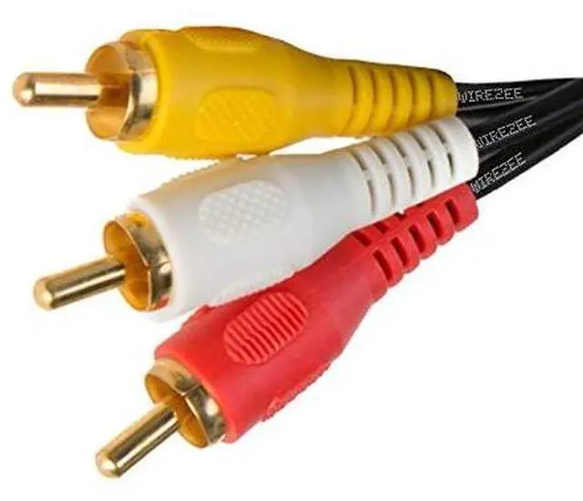 Alt view image 2 of 3 - 3RCA Video/Stereo Audio Cable, Composite Wire Cord DVD HDTV 6ft, 12ft, 15ft, 25ft (15FT)