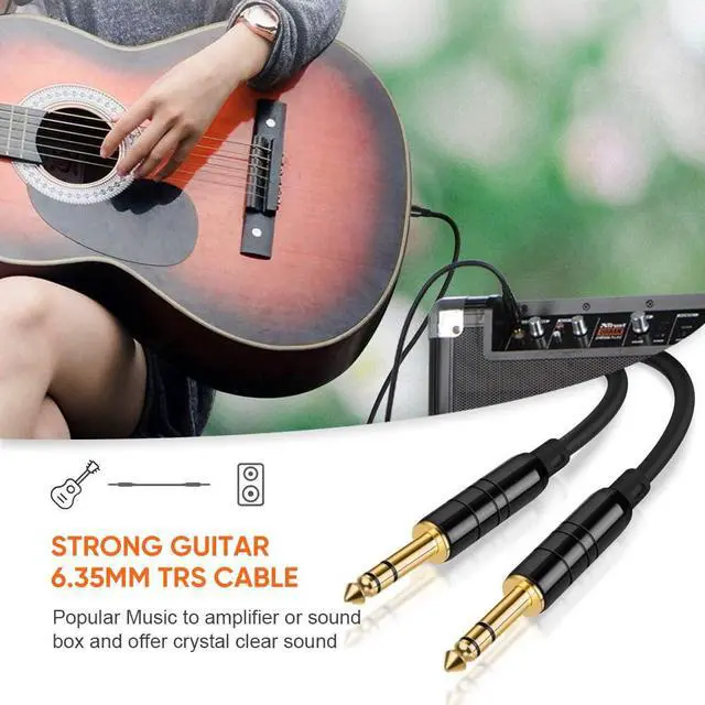 Alt view image 3 of 6 - 1/4 Inch 6.35mm TRS Balanced Stereo Instrument Guitar Cable